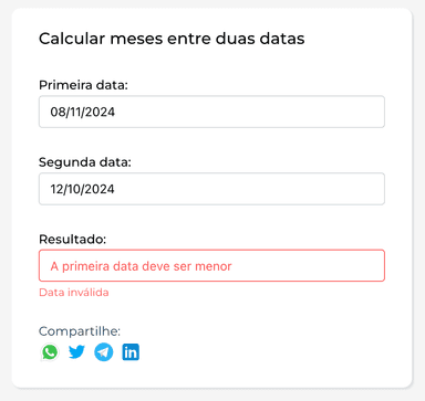 Calculadora de meses entre duas datas | geratudo.com.br