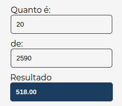 Segundo exemplo de cálculo usando nossa calculadora de porcentagem